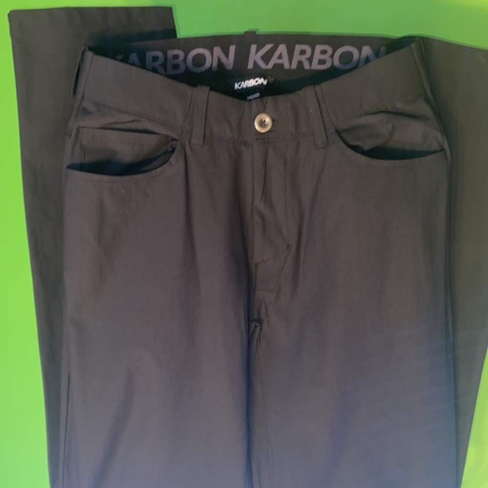 Men’s Nwot Karbon fitness track workout gym pants black size 32x 32 2404401
